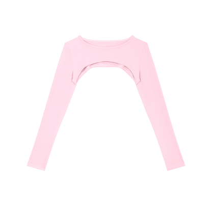 Sugar Blush Overlay Cutout Teen Long Sleeve