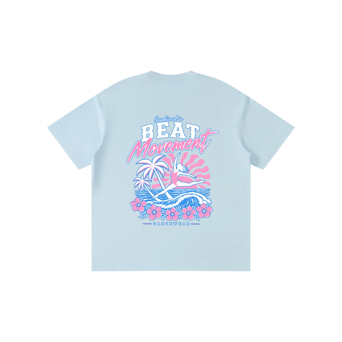 Girls Dance Beach Theme Tee Shirt