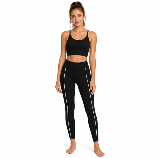 High-Waist Tapered Leggings