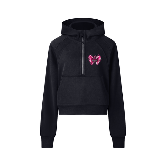Teens Cropped Quarter Hoodie Born To Fly
